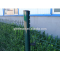 PVC / PE Coated Welded Iron Wire Mesh Fence / Triangle Bending Fence